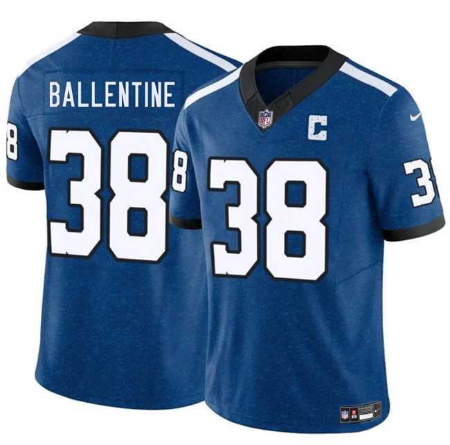 Mens Indianapolis Colts #38 Corey Ballentine Blue 2025 F.U.S.E. Throwback Vapor Limited Stitched Jersey Dzhi